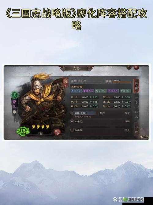 三国志战略版廖化如何发挥最大效用？战法与阵容搭配全攻略